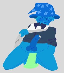 animated animation block_tales blue_body blue_skin cum cumming dildo hat headwear kitchen_wizard_(block_tales) no_sound riding riding_dildo riding_penis roblox smile smiling tagme thisismy13thrsn video wizard_hat