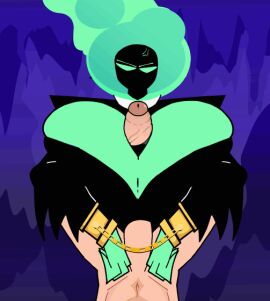 1boy 1girls angry animated anthro beat_banger black_clothing bodily_fluids breast_play breasts clothing cross-popping_vein cuff_(restraint) cum cum_on_breasts cum_on_face enormous_breasts female female_on_human first_person_view genital_fluids genitals gigantic_breasts green_body green_eyes green_skin handcuffs huge_penis human human_on_humanoid human_pov humanoid inkyproductions interspecies lich_queen_(inkyproduction) light-skinned_male male male/female male_on_humanoid male_pov mammal metal_cuffs orgasm paizuri paizuri_under_clothes penile penis restraints shackles straight titfuck_under_clothes titjob torn_clothing unknown_species