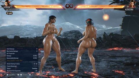 1girls 3d 3d_(artwork) abs ass azucena_milagros_ortiz_castillo bandai_namco big_ass big_breasts black_hair breasts brown_nipples casual dark-skinned_female dark_skin earrings feathers female flower_in_hair hair_ornament human latina mod muscular muscular_female nudist peruvian_female standing tekken tekken_8 terryxxx voluptuous voluptuous_female