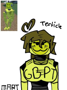 :3 big_breasts blush_lines breasts brown_hair clothed crash_dummy_(gorebox) female gorebox ibispaintx not_porn oc rule_63