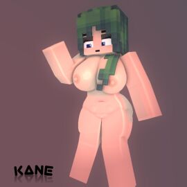 1girls 3d aimee_(kaneefox) blue_eyes breasts erect_nipples female green_hair horny_female kaneefox looking_at_viewer mine-imator minecraft nipples nude nude_female outside pussy tagme wet_pussy zombie_girl