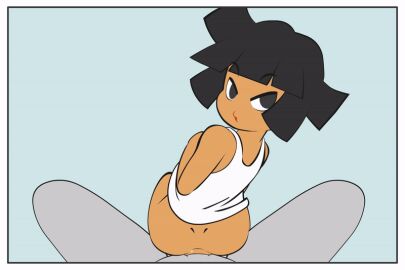 2boys anal anal_sex animated animated_gif ass balls creampie cum cum_in_ass cum_inside cumshot dark-skinned_femboy dark-skinned_male dark_male_only dark_skin dialogue english_text femboy gay gay_sex girly kissing male male/male minus8 minus8_(character) original penis small_balls small_penis tagme