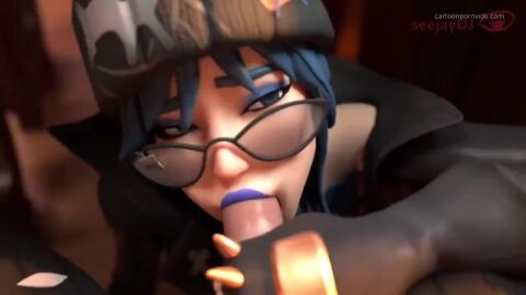 ass ass_grab blowjob cum_inside female female_only female_penetrated hope_(fortnite) penetration pussy repost tagme video