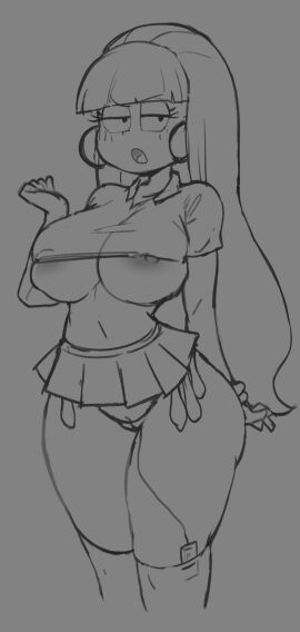 1girls areolae big_breasts breasts condom curvy_figure disney disney_channel disney_xd dusknote edit female filled_condom gravity_falls large_breasts long_hair miniskirt nipples pacifica_northwest partially_clothed pussy standing straight_hair thick_thighs thighs thong used_condom vibrator vibrator_in_pussy vibrator_in_thighhighs wide_hips