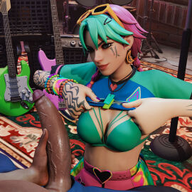 1boy 1girls 3d 3d_(artwork) breasts female fortnite macklesternsfw male selene_(fortnite) shirt_lift shirt_up showing_breasts tagme