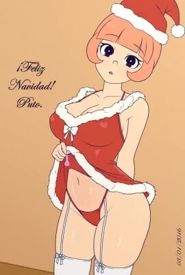 1girls :o ai_animation allennilsen_(editor) animated bare_shoulders big_breasts breasts busty christmas christmas_clothing christmas_headwear christmas_outfit cleavage clothing condom derker_bluer edit female female_focus female_only grok holding_condom inviting light-skinned_female light_skin looking_at_viewer orange_hair photo pngtuber sarah_bluer see-through see-through_clothing selfie shiny_skin short_hair spanish_text tagme text thighhighs translucent translucent_clothing underwear video youtube_hispanic