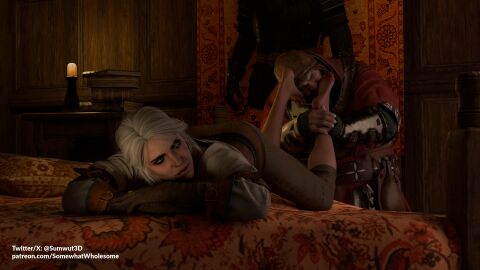 3d ciri feet phillip_strenger sumwut3d the_witcher_(series) the_witcher_3:_wild_hunt ugly_bastard