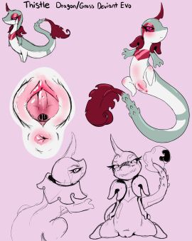 4:5 anus big_pussy elemental_creature female feral flora_fauna frostedscales generation_5_pokemon genitals hi_res horn nintendo plant plump_labia pokemon pokemon_(species) puffy_anus pussy reptile scalie shadow_pokemon snake snivy solo spikes spread_pussy spread_vulva spreading tagme thistle_(frostedscales) thorns vulva