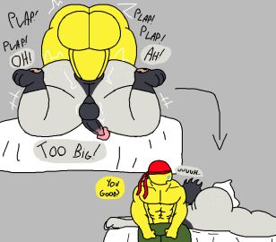 2boys aftermath anal_sex ass big_ass big_cock cum femboy freckles_on_ass gay low_quality male mike_(mikenoob) mikenoob oc penis rabbit roblox robloxian self_upload tagme