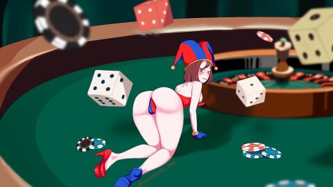 bunnysuit female glitch_productions mooncake_uwu pomni pomni_(the_amazing_digital_circus) tadc the_amazing_digital_circus