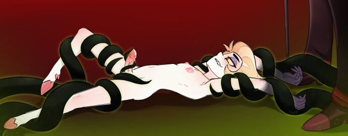 alastor_(hazbin_hotel) gay hazbin_hotel lucifer_morningstar_(hazbin_hotel) male penis sensual shadow yaoi