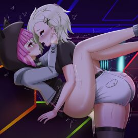 danzfloor female futa_on_female futanari intersex light-skinned_female light-skinned_futa light_skin love_live! love_live!_nijigasaki_high_school_idol_club mia_taylor tennouji_rina