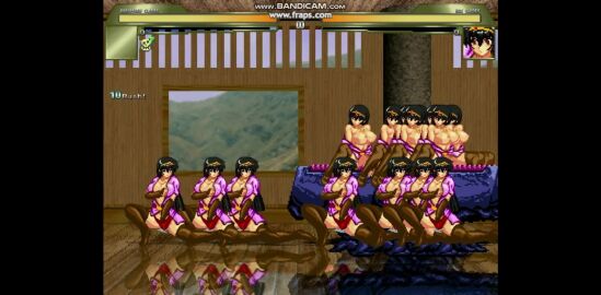 clones ki_(druaga) kuromaru_(mugen) m.u.g.e.n masturbation orgy tagme video wooden_horse_dildo
