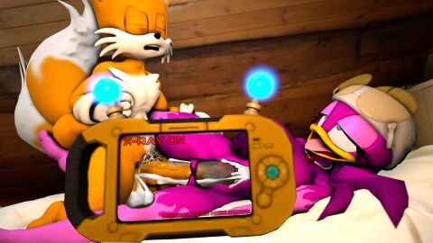 age_difference anthro avian big_breasts big_penis bird bodily_fluids breasts canid canine cum cum_inside duo female fox from_front_position genital_fluids genitals glasses hi_res hirundinid lying male male/female mammal missionary_position older_female on_back oscine passerine penis sarah_dellen sarahdellen sega sex sonic_(series) sonic_riders sonic_the_hedgehog_(series) swallow_(bird) tails tails_the_fox wave_the_swallow x-ray_view younger_male