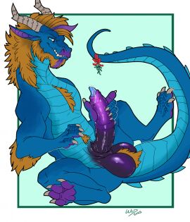 balls big_balls big_penis black_balls blue_body blue_eyes blue_scales bodily_fluids brown_body brown_fur claws dragon erection feral foreskin fur genital_fluids genitals grey_claws hi_res male mythological_creature mythological_scalie mythology pawpads penis precum purple_pawpads scales scalie solo unusual_anatomy unusual_genitalia unusual_penis ventral_scales wanderlustdragon