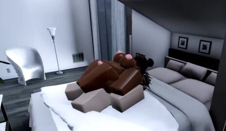 1female 1femboy 3d bedroom_background cum cumming dark-skinned_female female_on_femboy femdom request requested roblox roblox_avatar roblox_studio robloxian tagme thigh_sex video
