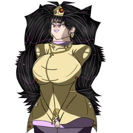 anime_style animestyle asian asian_female beautiful big_breasts black_hair bloodhoundghostly0 breasts christian christianity cowlick cross_necklace cute_expression cute_smile dark_pink_eyes earring earrings eyelashes female female_only hands human israel jewish jewish_female light-skinned_female light_skin ln’eta-estir_trigun long_hair looking_at_viewer milf mother nickelodeon nicktoons nun outfit pink_eyes pink_eyeshadow pink_lipstick purple_stockings pzop rockymd servant_to_god_hat solo solo_female the_pixiez_oddparents toony ubisoft voluptuous voluptuous_female white_background wide_hips wife yellow_outfit