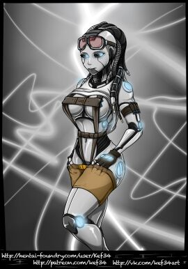 1girls big_breasts blue_eyes breasts female image_set kef34 portal_(series) robot robot_girl robot_humanoid