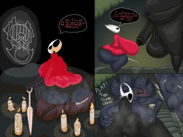 1boy 1female 1girls 1male 2d 2d_(artwork) anus anus_wink ass asshole balls big_ass big_breasts breasts butt candle cock comic dubious_consent eye_fucking hollow_knight hollow_knight:_silksong hollow_knight_(franchise) hornet_(hollow_knight) lewdaether musk musk_clouds penis pubes pubic_hair pussy size_difference sweat sweaty sweaty_ass sweaty_body sweaty_butt tagme