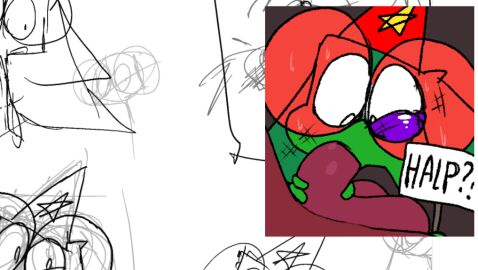 animated anthro balls big_eyes bodily_fluids bruised bruised_eye clothing dragon duo fellatio flygon gay genitals green_body hat headgear headwear looking_at_viewer male mythological_creature mythological_scalie mythology nintendo oral penile penis pokemon roksim roksim_the_time_mage scalie sex sweat virtual_youtuber vtuber