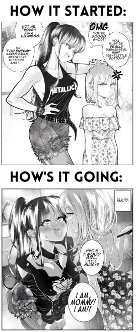 band_shirt female green_day grs- metallica mommy_kink original original_character submissive yuri