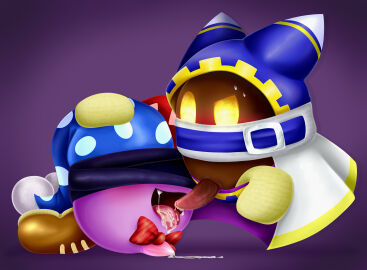 blindfold cum cum_in_mouth dick kirby_(series) magolor male marx marx_(kirby) penis