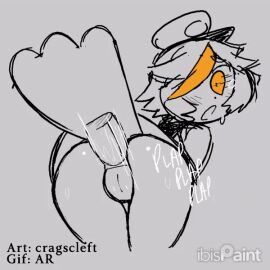 1boy 1girls ahe_gao anal anal_sex animated ar_(artist) ass ass_grab bird_girl cragscleft crying_with_eyes_open edit female funamusea gif male memoca wadanohara_and_the_great_blue_sea