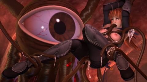1girls 1monster 3d anal anal_sex darsovin dead_or_alive dead_or_alive_5 defeated double_penetration eyeball female functionally_nude kasumi_(doa) no_bra no_panties oral oral_penetration pussy ripped_bodysuit ripped_clothing suspended_in_midair suspended_via_tentacles suspension tagme tentacle tentacle_penetration triple_penetration vaginal_penetration