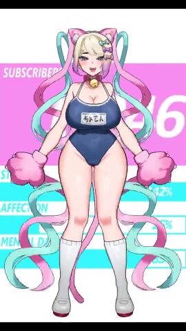 :d animal_ears animal_hands animated apron artist_collaboration ass_visible_through_thighs barefoot bell bikini black_bra black_panties blonde_hair blue_eyes blue_hair blue_one-piece_swimsuit blush bouncing_breasts bra breasts cat_ears cat_lingerie chouzetsusaikawa_tenshi-chan cleavage collar commentary da3iann dancing daten_route dress embarrassed english_commentary female gloves grin groin hair_ornament hairclip hands_on_own_hips heart_pasties highres kh_626 kneehighs large_breasts live2d maebari micro_bikini multicolored_hair multicolored_nails nail_polish naked_apron navel neck_bell needy_girl_overdose one-piece_swimsuit panties pasties paw_gloves paw_pose pink_hair red_nails school_swimsuit shoes sideboob smile socks sound swaying_hip sweatdrop sweater sweater_dress swimsuit tagme thighhighs toenail_polish toenails twintails underwear uwabaki video virgin_killer_sweater white_socks white_thighhighs wide_hips zettai_ryouiki