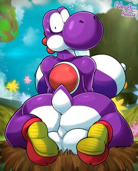 1futa 2023 anthro artist_name ass awkward_pose backsack balls ballsack big_ass big_breasts big_butt big_nose blush blush_lines bodily_fluids breasts cliff clothing colored detailed_background dickgirl dickgirl_only digital_drawing_(artwork) digital_media_(artwork) dinosaur dragon extinct footwear footwear_only futa_only futanari genitals grass grass_field herm hi_res humanoid_genitalia intersex intersex_only looking_at_viewer looking_back looking_back_at_viewer mario_(series) markings mostly_nude multicolored_body mythological_creature mythological_scalie mythology ner0_kobold nervous nervous_sweat nest nintendo nude outdoor_nudity outside plant pose prehistoric_species purple_body purple_yoshi rear_view red_body red_clothing red_footwear red_scales red_shell red_shoes reptile scales scalie shaded shell shoes shoes_only short_tail signature sitting sitting_on_ground sky solo star_bits super_mario_galaxy sweat sweatdrop tail thick_thighs tree two-tone_body white_body white_markings wide_eyed wide_hips