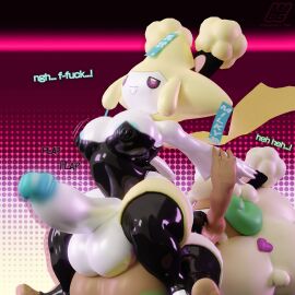 1boy 1futa 2024 3d 3d_(artwork) anal anal_sex anthro anthro_on_anthro anthro_penetrated anthro_penetrating ass balls balls_bigger_than_head big_ass big_breasts bottomless breasts bunnysuit cleavage_cutout clothed clothing dialogue easter english_text erection fake_rabbit_ears femboy femboy_on_futa femboydom futa_focus futa_on_top futa_penetrated futanari generation_3_pokemon generation_5_pokemon gigantic_balls gigantic_testicles huge_balls huge_cock humanoid humanoid_penis hung_bottom hung_femboy hung_trap intersex jirachi latex leotard male male_on_futa male_penetrating_futa massive_balls milky_(milkyeightysix) milkyeightysix mythical_pokemon on_back partially_clothed penis penis_bigger_than_head penis_in_ass pokemon pokemon_(species) riding_penis sex smoothie_(milkyeightysix) solo_focus testicles text thick_thighs thighhighs w_neck w_neck_shirt whimsicott wide_hips
