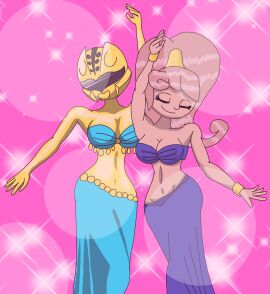 belly_dancer breasts female power_rangers zackon7