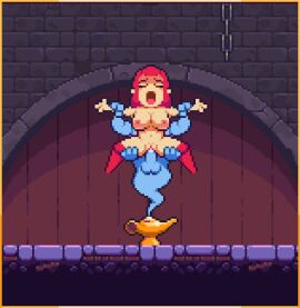 animated boobs breasts female pixel_animation pixel_art scarlet_maiden video_game_character video_games