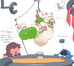 absurd_res anal anal_beads anal_sex anthro armbinder armpit_fetish armpit_play asphyxiation binder_(restraint) blush bodily_fluids bondage bondage_gear bound bovid breath_play bulge caprine captured captured_hero cauldron cock_gag darkner defeated defeated_hero deltarune detailed_bulge doomed ears_pierced english_text eyewear faggot female gag gagged glasses goat group helpless hi_res horn human imminent_death kinkykong kris_(deltarune) lancer_(deltarune) legbinder male male_penetrated mammal nipples nose_plugs nude penetration penis peril predicament_bondage ralsei reptile restraints scalie sex_toy slur stomach_bulge susie_(deltarune) suspension sweat sweatdrop text tickle_torture tickling tickling_armpits tickling_machine tongue tongue_out