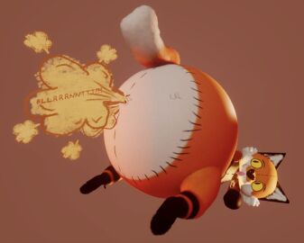anthro ass auriwooosh belly big_ass big_belly big_butt black_ears bobbins_(auriwooosh) canid canine cheek_tuft facial_tuft fart fart_cloud fart_fetish farting_at_viewer fox fur gas gassy huge_ass huge_butt hyper hyper_ass hyper_butt implied_inflation mammal monobutt monorump orange_body pink_tongue plushie pupils seam_(sewing) simple_background slit_pupils smelly smelly_butt solo stitch_(sewing) striped_legs tongue tongue_out tuft white_body white_fur yellow_bow yellow_eyes yellow_ribbon zipper