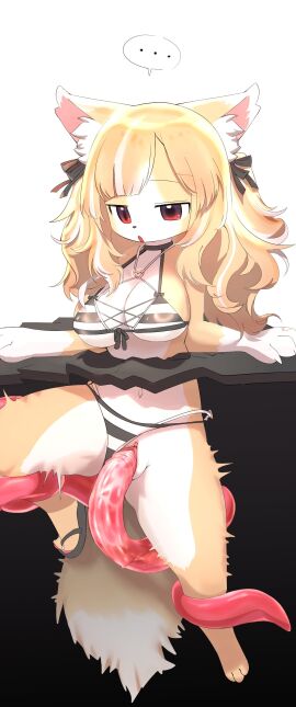 absurd_res breasts clothed clothing female genitals hi_res humanoid mammal seuppi solo tentacle