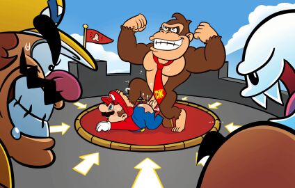 animated boner boo_(mario) donkey_kong donkey_kong_(series) erection gay goomba male male_only mario mario_(series) non-human nude sandastrevor wario yaoi