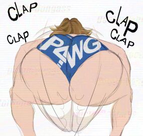 1girls 2d ass behind_view blonde_hair bubble_butt clapping_ass disney docdongus doctordrawnass fantastic_four fat_ass female female_focus female_only huge_ass invisible_woman invisible_woman_(marvel_rivals) large_ass marvel marvel_comics marvel_rivals shaking_ass shaking_butt small_underwear sue_storm teasing thick_ass tight_clothing twerking underwear yellow_hair