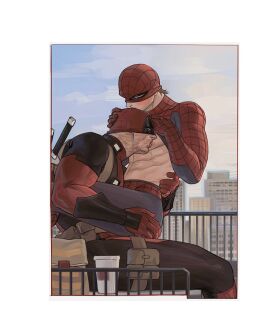 deadpool gay lkikai male male/male male_only marvel marvel_comics peter_parker spider-man spider-man_(series) wade_wilson