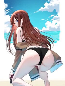 1girls 2025 absurd_res ai ai_animation ai_generated ai_video animated arm_belt bare_shoulders beach belt belt_buckle bikini bikini_bottom bikini_top black_clothing blacked blacked_clothing blue_eyes blue_sky bottle breasts brown_hair buckle cleavage cloud clouds collarbone cowboy_shot day dr_pepper ear edit edited edited_art eyebrows eyebrows_visible_through_hair eyes eyes_open female female_focus female_only hair hair_between_eyes high_quality high_resolution highres holding holding_object jacket jacket_off_shoulders jacket_partially_removed leather_belt light-skinned light-skinned_female light_body light_skin long_hair long_sleeves looking_at_viewer loose_necktie makise_kurisu navel necktie open_eyes open_mouth outdoors red_hair red_necktie sea shorter_than_10_seconds sky slap slapping slapping_ass slapping_butt slapping_own_ass sleeves snowbunny solo standing steins;gate stomach sweat sweatdrop sweating sweaty swimsuit tagme teeth teeth_visible tie tongue upper_teeth upper_teeth_only video water wet wet_body wet_clothes wet_clothing wet_skin white_background white_body white_skin