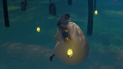 1girls belly belly_bulge big_belly big_belly_bulge digestion female female_focus female_only grimhoofingit halloween halloween_costume light-skinned_female light_skin nearly_nude nier nier:_automata nier_(series) practically_nude resting seductive_clothes tagme video vore yorha_2b