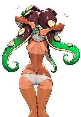 2d_(artwork) ass koharuno2 marina_(splatoon) marina_ida panties splatoon splatoon_(series) splatoon_2 tagme tanlines tentacle_hair undressing