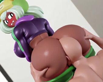 ai_generated animated big_ass big_breasts blush blushing_female bottomless bottomless_female bouncing_ass bouncing_breasts dolly_dimpley eating_ass fat_ass featureless_male flustered flustered_female gigantic_ass grabbing_ass grabbing_from_behind huge_ass jiggle jiggling_ass jiggling_butt large_ass looking_back morraschid4s no_panties no_sound smiling_friends tagme video