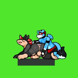 animated big_penis furry gay joe_(oh_so_hero!) male male/male oh_so_hero! penis yaoi