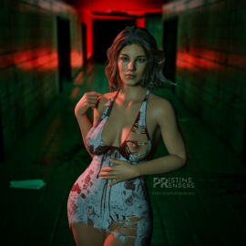 1girls 3d actress big_breasts blood_stain breasts celebrity eleven_(stranger_things) female millie_bobby_brown netflix nipples pristinerenders real_person solo stranger_things torn_clothes wardrobe_malfunction wide_hips