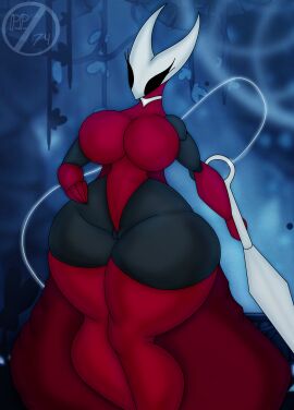 1girls armwear ass big_ass big_breasts big_butt boobs breasts child_bearing_hips choker curvy curvy_female curvy_figure detailed_background eyebrowless female hand_on_hip hollow_knight hornet_(hollow_knight) legwear massive_breasts no_humans pewpew74 pose posing pussy pussy_peek self_upload simple_background solid_eyes thick_ass thick_hips thick_legs thick_thighs thighhighs thong_leotard voluptuous voluptuous_female watermark