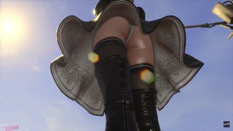 1girls 3d 3d_(artwork) accurate_art_style android ass booty eve_(stellar_blade) female game_screenshot light_skin long_legs machine nier:_automata nier_(series) robot screencap screenshot solo stellar_blade thick_thighs thighs video_game_character video_games wide_hips yorha_2b