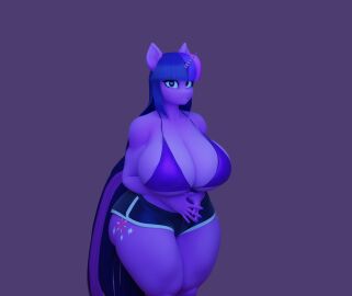 1girls anthro big_ass big_breasts big_butt bleusteele breasts child_bearing_hips female female_anthro female_focus female_only furry furry_female horse_girl looking_at_viewer my_little_pony scrag_boy scrag_twilight_sparkle solo solo_female solo_focus swimsuit swimwear thick_thighs twilight_sparkle_(mlp)