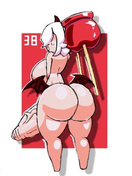 1futa back_view balls big_ass candy_apple_cookie cherrycheru_(artist) cookie_humanoid cookie_run cookie_run_kingdom cookie_run_witch's_castle demon_wings diamond-shaped_pupils excited_for_sex futa_focus futa_only futanari gigantic_penis hair_ornament hanging_penis horns huge_cock hyper_futa hyper_penis intersex looking_at_viewer massive_penis penis penis_focus red_eyes thick_thighs veiny_penis white_hair wings