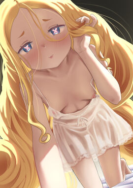 beatrice_(re:zero) breasts camisole female imminent_kiss imminent_sex in_heat nightgown re:zero_kara_hajimeru_isekai_seikatsu sexy small_breasts